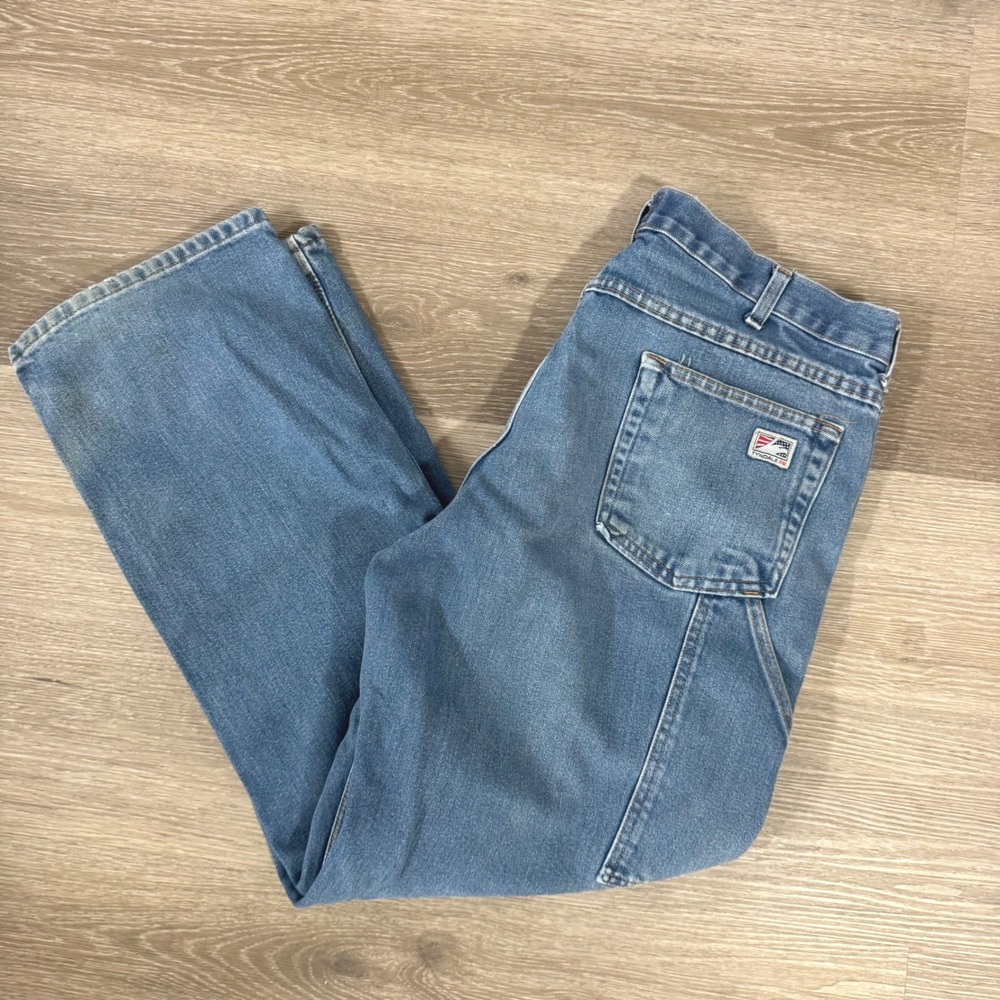 Tyndale‎ Carpenter Jeans Mens 36x30 Blue FR Flame Resistant Made in USA F290T